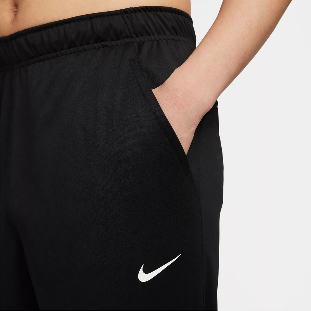 Nike Black Athletic Pants with White Logo